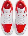 Кросівки жіночі Nike AIR JORDAN 1 LOW біло-червоні DC0774-110