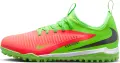 Сороконіжки (шиповки) дитячі Nike JR PHANTOM 6 LOW ACADEMY "ERLING HAALAND" TF EH салатово-червоні HQ2040-603