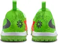 Сороконіжки (шиповки) дитячі Nike JR PHANTOM 6 LOW ACADEMY "ERLING HAALAND" TF EH салатово-червоні HQ2040-603