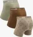 Труси (боксерки) Nike JORDAN FLIGHT COTTON ESSENTIALS BOXER BRIEFS хакі, світло-коричневі, коричневі (3 штуки) JM0839-X0L