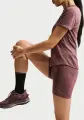 Шорты для бега женские Nike DRI-FIT SWIFT HIGH-WAISTED 4" TIGHT коричневые HJ2258-502