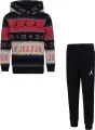 Спортивний костюм дитячий Nike JORDAN MJ HOLIDAY чорно-червоно-бежевий 85C785-023
