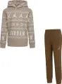 Спортивний костюм дитячий Nike JORDAN MJ HOLIDAY бежево-біло-коричневий 85C785-XOL