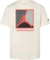 Футболка подростковая Nike JORDAN FLIGHT ESSENTIALS BOXED LOGO 3.0 бежево-красно-серая 95F057-W5T