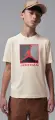 Футболка подростковая Nike JORDAN FLIGHT ESSENTIALS BOXED LOGO 3.0 бежево-красно-серая 95F057-W5T