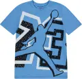 Футболка подростковая Nike SPLIT SPLATTER голубо-черно-белая 95F648-B9F