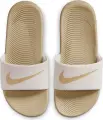 Шлепанцы подростковые Nike KAWA (GS) бежево-белые FJ8812-002