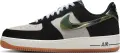 Кроссовки Nike AIR FORCE 1 LOW RETRO черно-бело-зеленые HQ1967-100