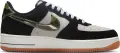 Кроссовки Nike AIR FORCE 1 LOW RETRO черно-бело-зеленые HQ1967-100