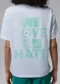 Футболка женская Nike JORDAN SPORT DRI-FIT бело-зеленая IF2221-101