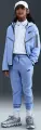 Толстовка подростковая Nike SPORTSWEAR TECH FLEECE FULL-ZIP REFLECTIVE ACCENTS голубая IM9154-468