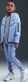 Толстовка подростковая Nike SPORTSWEAR TECH FLEECE FULL-ZIP REFLECTIVE ACCENTS голубая IM9154-468