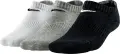 Носки Nike PERFORMANCE CUSHION NO-SHOW белые, серые, черные (3 пары) SX4721-967