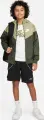 Ветровка подростковая Nike SPORTSWEAR WINDRUNNER LOOSE HIP-LENGTH оливково-светло-зеленая 850443-326