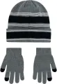 Зимний набор аксессуаров детский Nike MULTI STRIPE серо-черный 8A3047-GOR