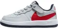 Кроссовки детские Nike AIR FORCE 1 LOW LV8 EASYON (PS) серо-красно-темно-синие FV7856-001