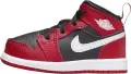 Кроссовки детские Nike JORDAN 1 MID (TD) красно-черно-белые DQ8425-061