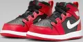 Кроссовки детские Nike JORDAN 1 MID (TD) красно-черно-белые DQ8425-061