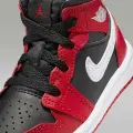 Кроссовки детские Nike JORDAN 1 MID (TD) красно-черно-белые DQ8425-061