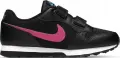 Кроссовки детские Nike MD RUNNER 2 (PSV) черно-розовые 807317-020
