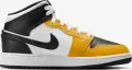 Кросівки підліткові Nike AIR JORDAN 1 MID (GS) жовто-біло-чорні DQ8423-701