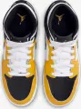 Кросівки підліткові Nike AIR JORDAN 1 MID (GS) жовто-біло-чорні DQ8423-701