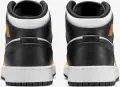 Кросівки підліткові Nike AIR JORDAN 1 MID (GS) жовто-біло-чорні DQ8423-701