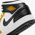 Кросівки підліткові Nike AIR JORDAN 1 MID (GS) жовто-біло-чорні DQ8423-701