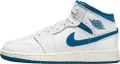 Кроссовки подростковые Nike JORDAN 1 MID SE (GS) бело-синие FN7432-141