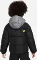Куртка дитяча Nike COLORBLOCK чорно-сіро-лаймова 86K910-023