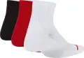 Шкарпетки дитячі Nike JORDAN JUMPMAN QUARTER червоні, білі, чорні (3 пари) RJ0009-R78