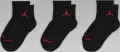 Носки детские Nike JORDAN JUMPMAN QUARTER черно-красные (3 пары) UJ0009-023