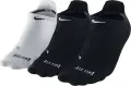 Шкарпетки жіночі Nike DRI-FIT TRAINING NO-SHOW чорні, білі (3 пари) SX4492-901