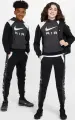 Спортивний костюм підлітковий Nike AIR темно-сіро-чорно-білий FZ4955-060__FZ5004-010