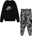 Спортивний костюм підлітковий Nike SPORTSWEAR CLUB FLEECE чорно-сірий камуфляж FZ5489-010__FZ5491-084