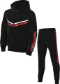 Спортивний костюм підлітковий Nike SPORTSWEAR CLUB чорно-червоно-білий FZ4906-010__FZ4911-010