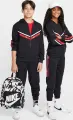 Спортивний костюм підлітковий Nike SPORTSWEAR CLUB чорно-червоно-білий FZ4906-010__FZ4911-010