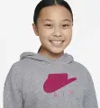 Худи подростковое Nike SPORTSWEAR CLUB FLEECE серо-розовое DA1173-091