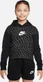 Худи подростковое Nike SPORTSWEAR PRINTED FLEECE черно-белое DM8231-010