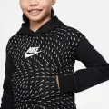 Худи подростковое Nike SPORTSWEAR PRINTED FLEECE черно-белое DM8231-010