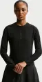 Реглан для тенісу жіночий Nike COURT ADVANTAGE DRI-FIT MID LAYER чорний FZ6737-010