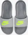 Шльопанці Nike VICTORI ONE SLIDE сіро-лаймові CN9675-011