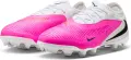 Бутсы детские Nike JR PHANTOM 6 LOW PRO FG/MG бело-розовые IH1792-901
