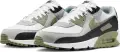 Кроссовки Nike AIR MAX 90 бело-светло-серо-оливково-черные DM0029-121