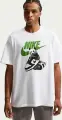 Футболка Nike SPORTSWEAR DUNK бело-зеленая HQ9244-100