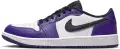 Кроссовки Nike AIR JORDAN 1 LOW G фиолетово-бело-черные DD9315-105