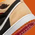 Кроссовки Nike AIR JORDAN 1 ZOOM CMFT светло-коричнево-черно-оранжевые CT0978-200