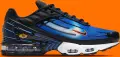 Кросівки Nike AIR MAX PLUS 3 синьо-чорно-жовтогарячі DR8588-400