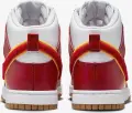 Кроссовки Nike DUNK HI RETRO UNIVERSITY красно-белые DR8805-101