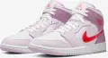 Кросівки жіночі Nike AIR JORDAN 1 MID VALENTINE'S DAY світло-рожево-червоні DR0174-500